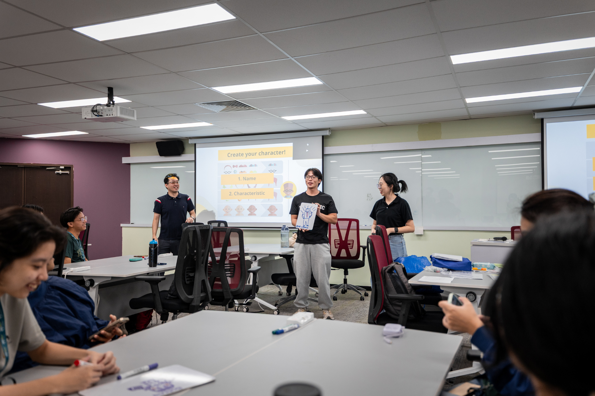Student delegates engage in discussion and decision-making during the WeHiro simulation activity at Polytechnic Forum 2026.